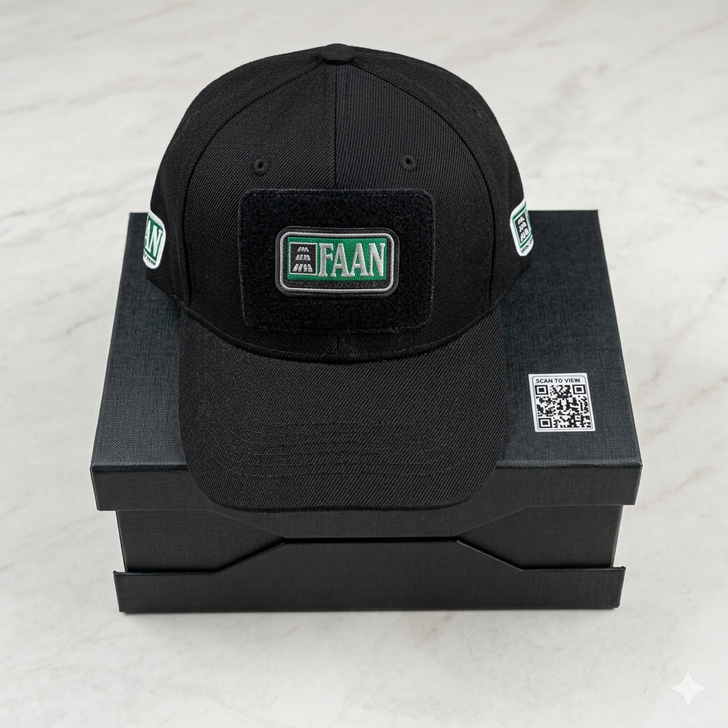 Black cap top view